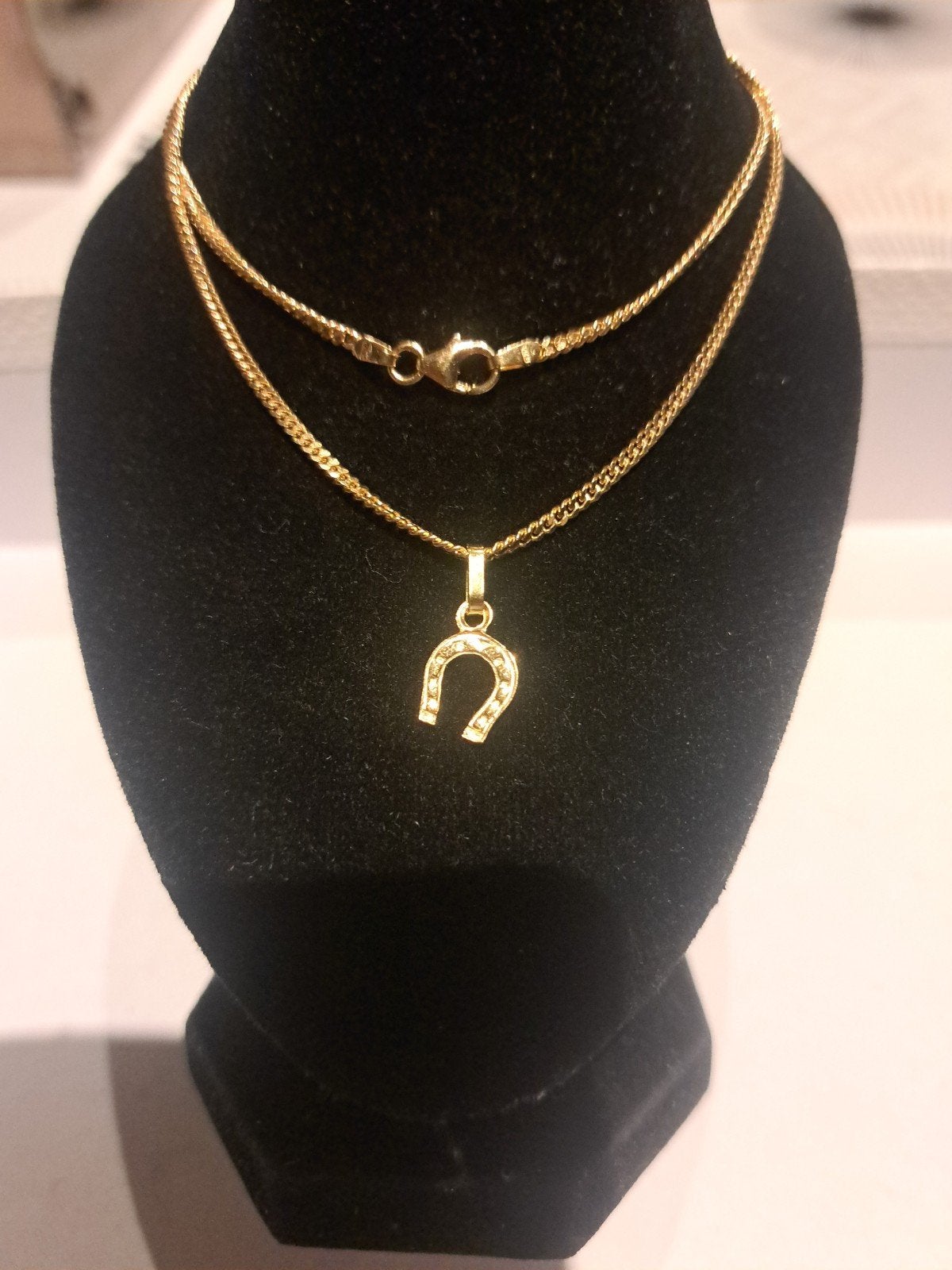collier et pendentif en or 18k 46cm 8,23g, Bijoux, Sacs & Beauté, Enlèvement ou Envoi, Or, Or