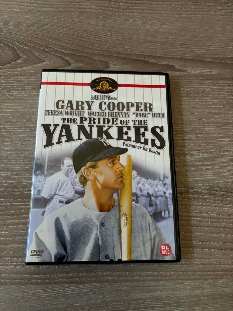 The pride of the Yankees met Gary Cooper. Slechts 5 euro., CD & DVD, DVD | Classiques, Enlèvement ou Envoi, Anglais, Tous les âges