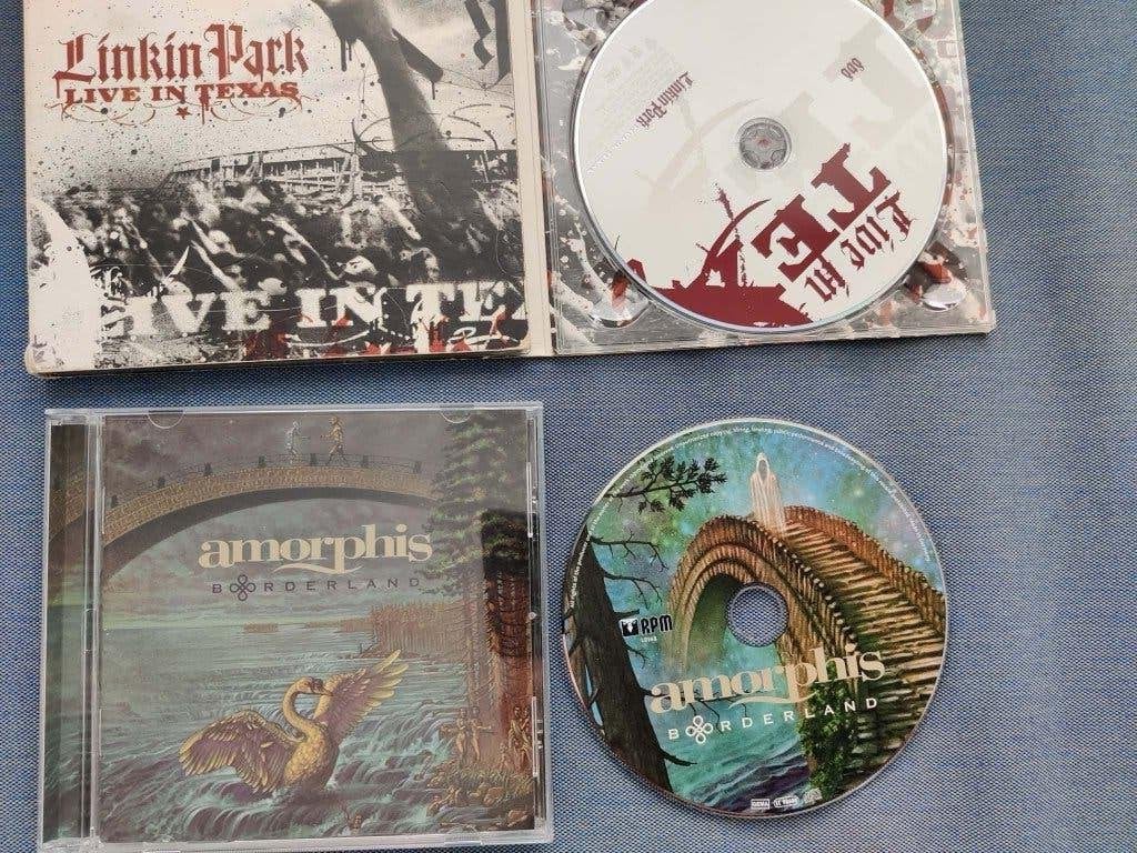 Linkin park (dvd+cd live in texas) + amorphis (borderland), CD & DVD, CD | Hardrock & Metal, Enlèvement ou Envoi, Hard rock