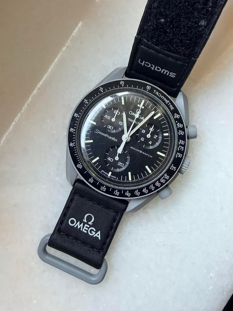 Omega Swatch mission to the moon, Handtassen en Accessoires, Horloges | Heren, Ophalen of Verzenden, Omega