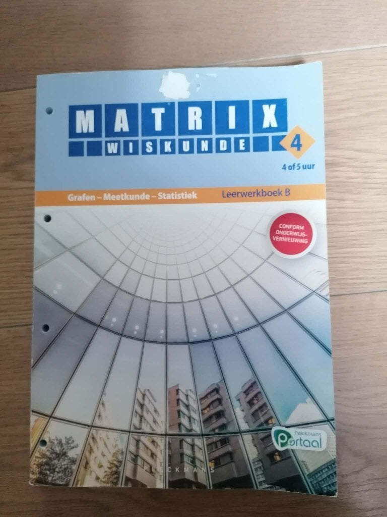 Matrix Wiskunde 4 - Leerwerkboek B, Boeken, Gelezen, ASO, Ophalen of Verzenden, Wiskunde B