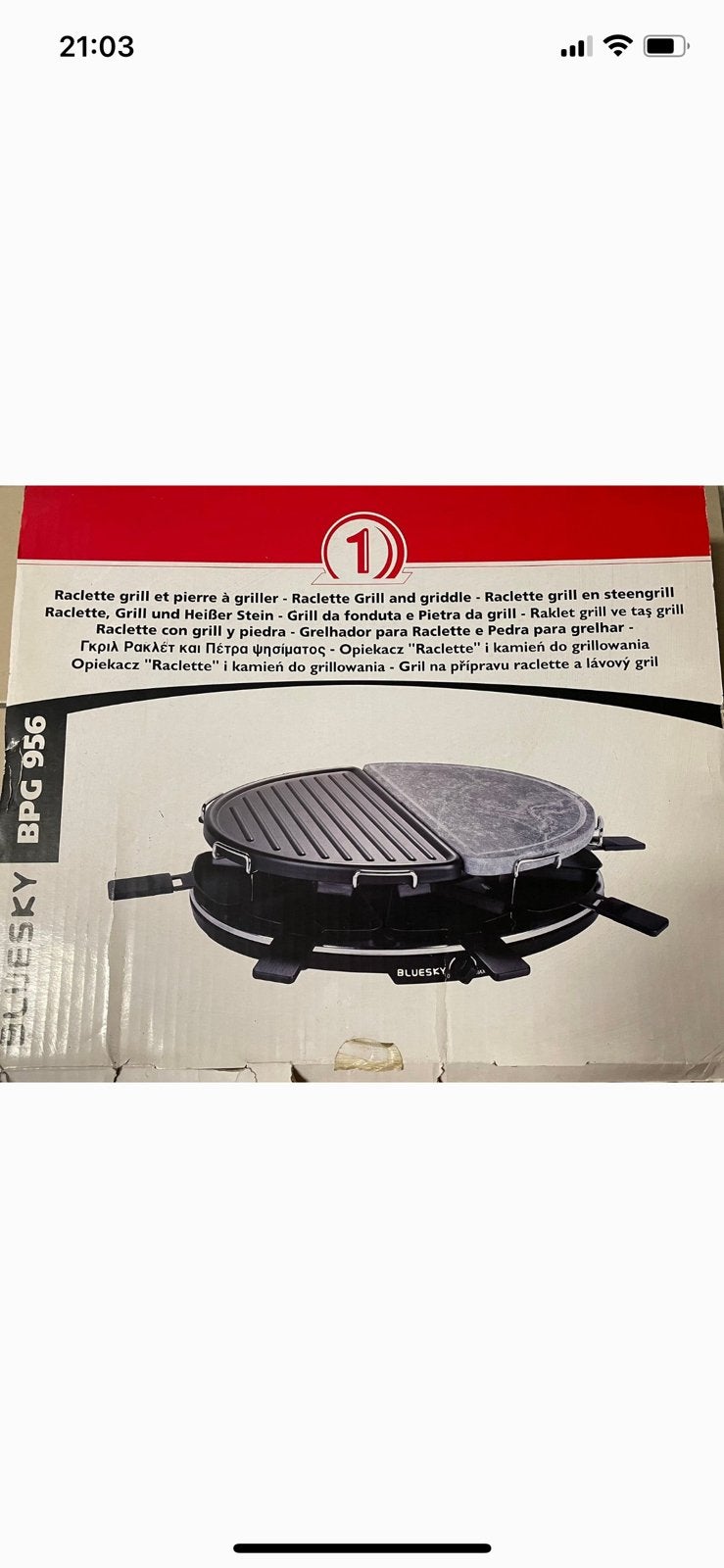 Raclette grill en steengrill, Elektronische apparatuur, Ophalen of Verzenden, Gebruikt