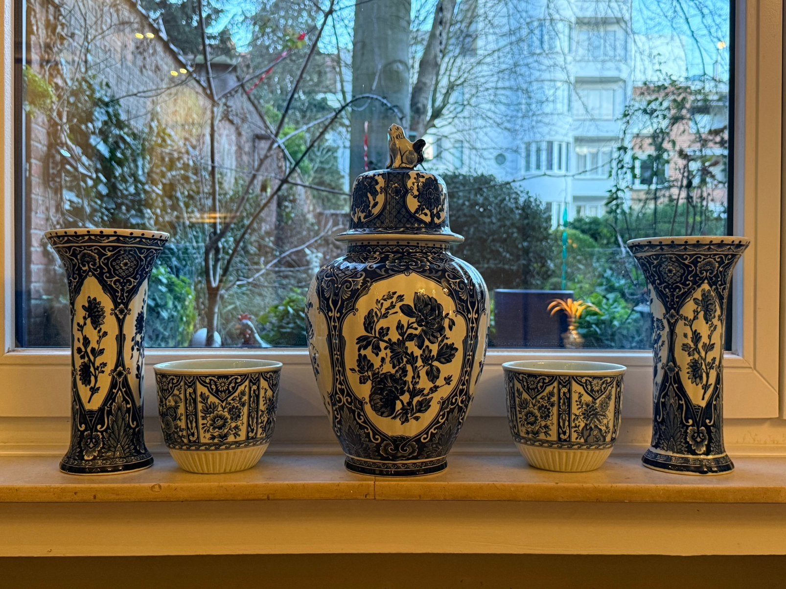 Vases boch delft ( 4 pieces ), Antiquités & Art, Enlèvement