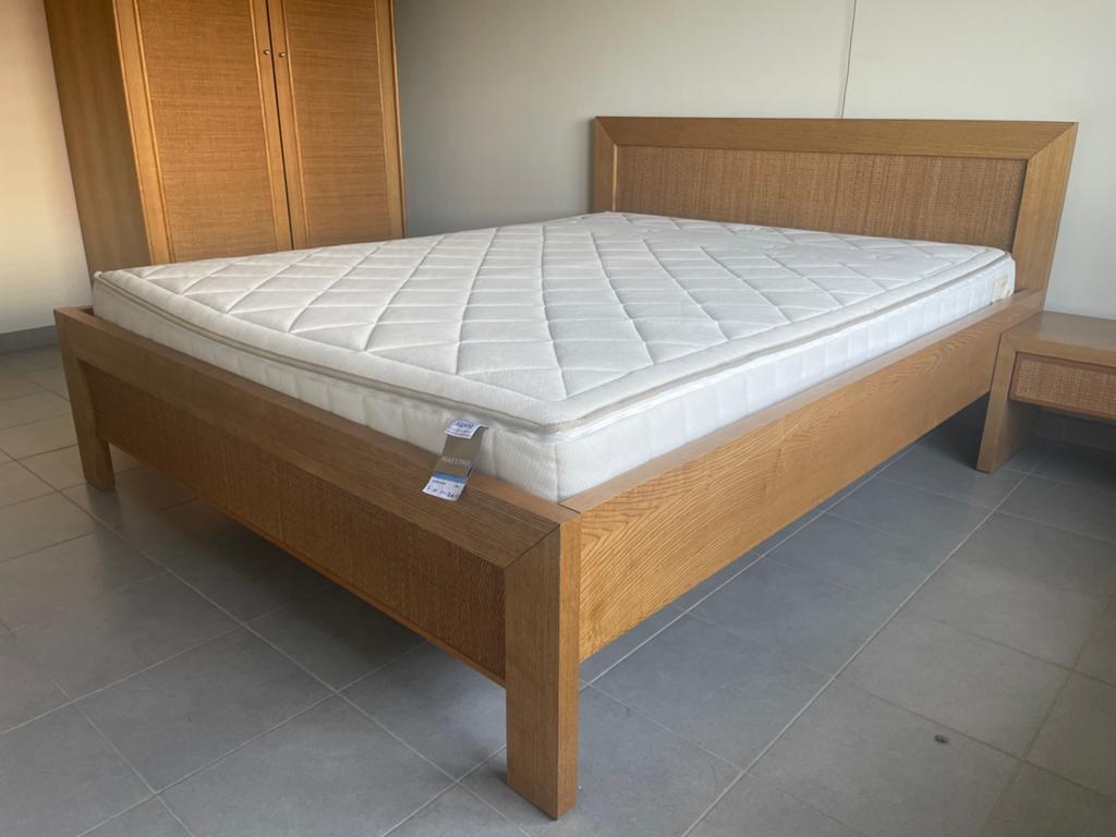 volledige slaapkamer in rotan, Huis en Inrichting, Slaapkamer | Complete slaapkamers, Ophalen, Gebruikt, Tweepersoons, Rotan