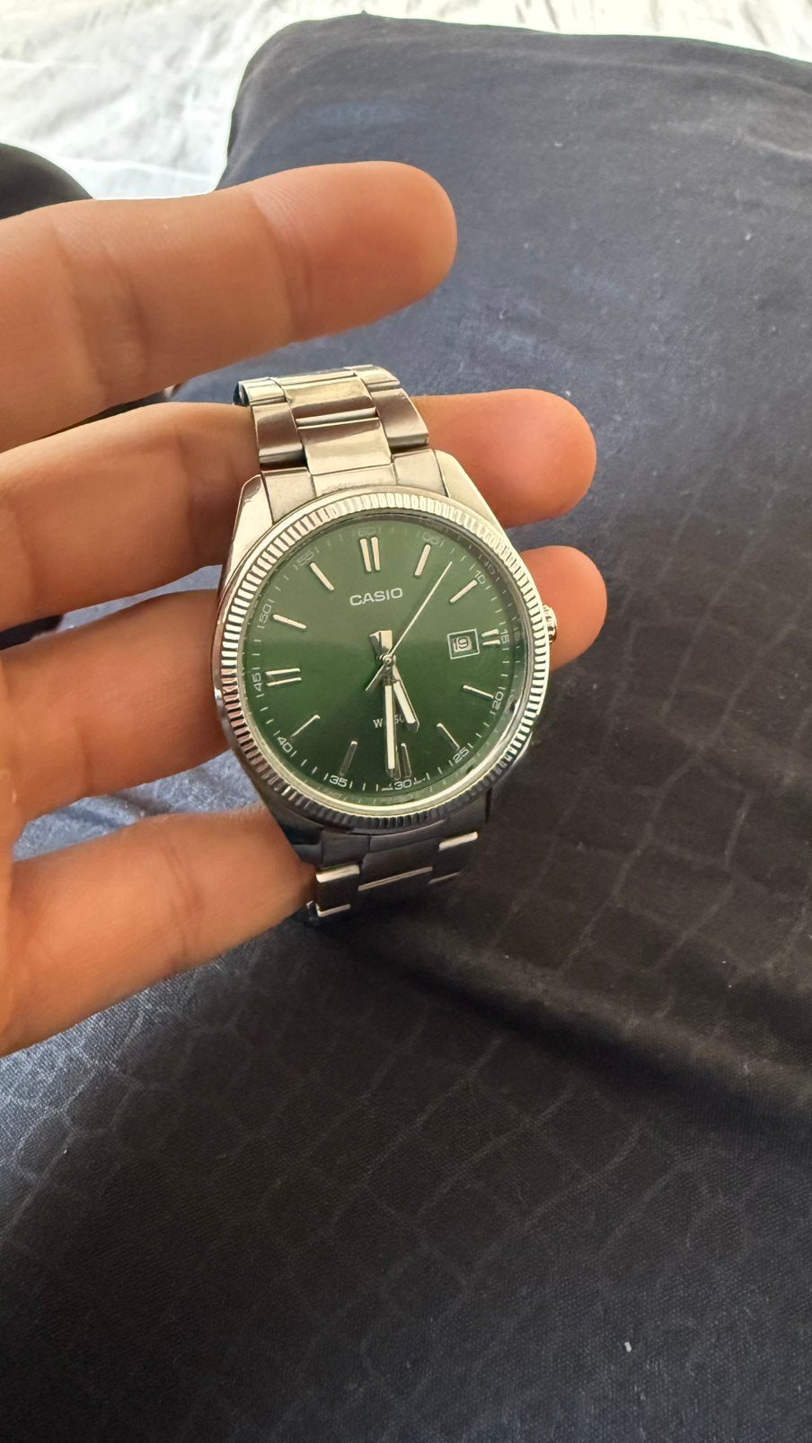 Casio horloge mannen, Handtassen en Accessoires, Horloges | Antiek, Overige merken, Staal, Polshorloge, Ophalen of Verzenden