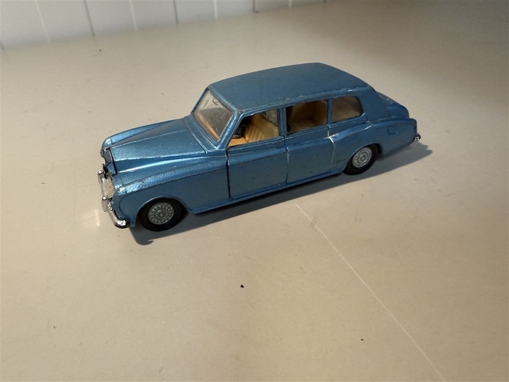 Vintage Dinky Toys 152 Rolls Royce Phantom V - Blauw Diecast, Ophalen of Verzenden, Zo goed als nieuw