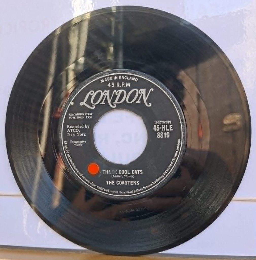 Popcorn Groove/The Coasters - Drie coole katten, Cd's en Dvd's, Gebruikt, Originele persing, 7 inch, Ophalen of Verzenden