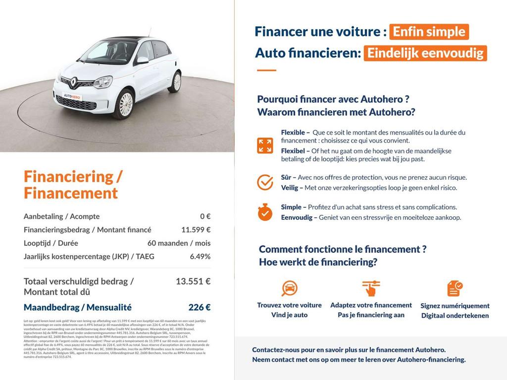 Renault Twingo electric drive 60 kW Vibes Electric, Autos, 82 ch, Noir, 5 portes, Automatique