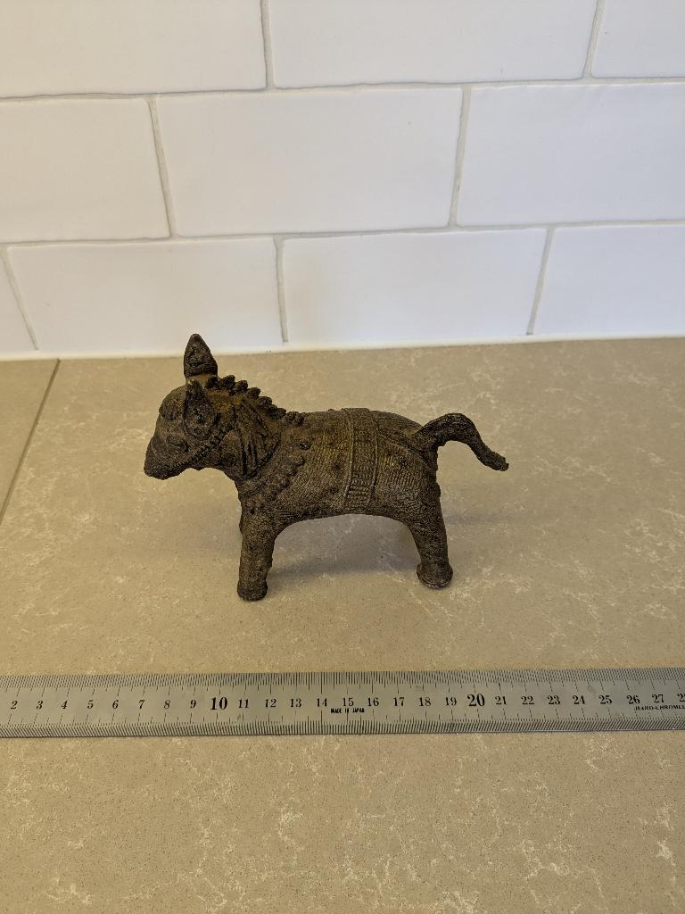 Indiase metalen paard decoratie, Ophalen of Verzenden