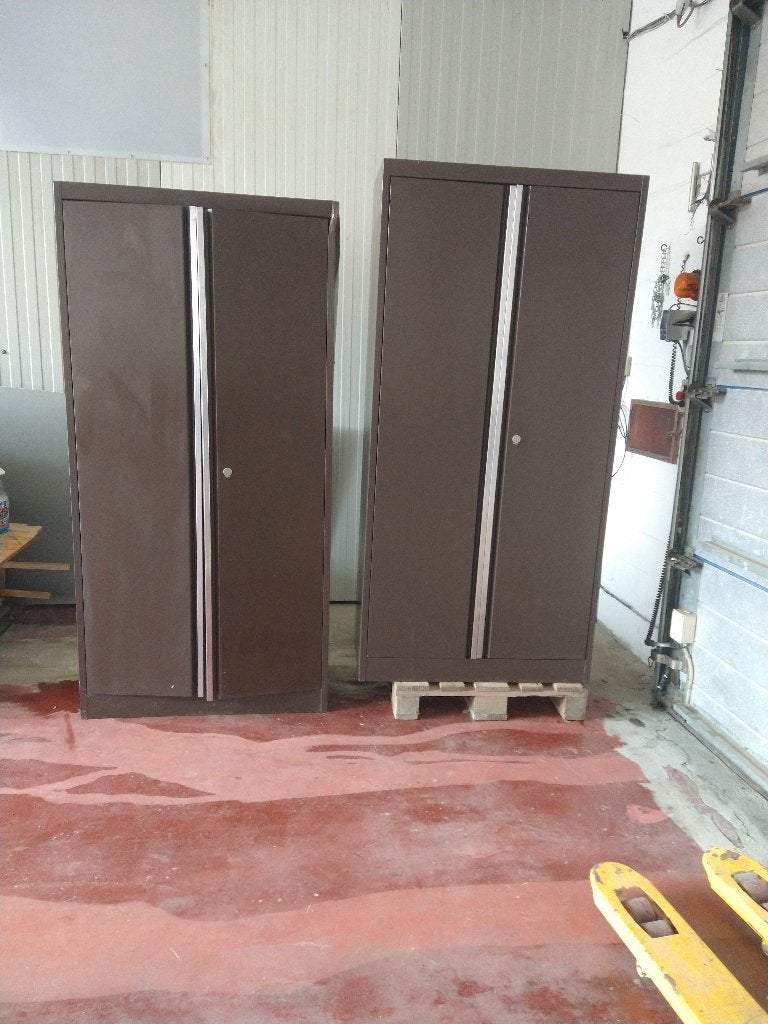 2x Metalen Draaideurkast 92x42x195cm Staal + Gratis vervoer, Ophalen, Zo goed als nieuw