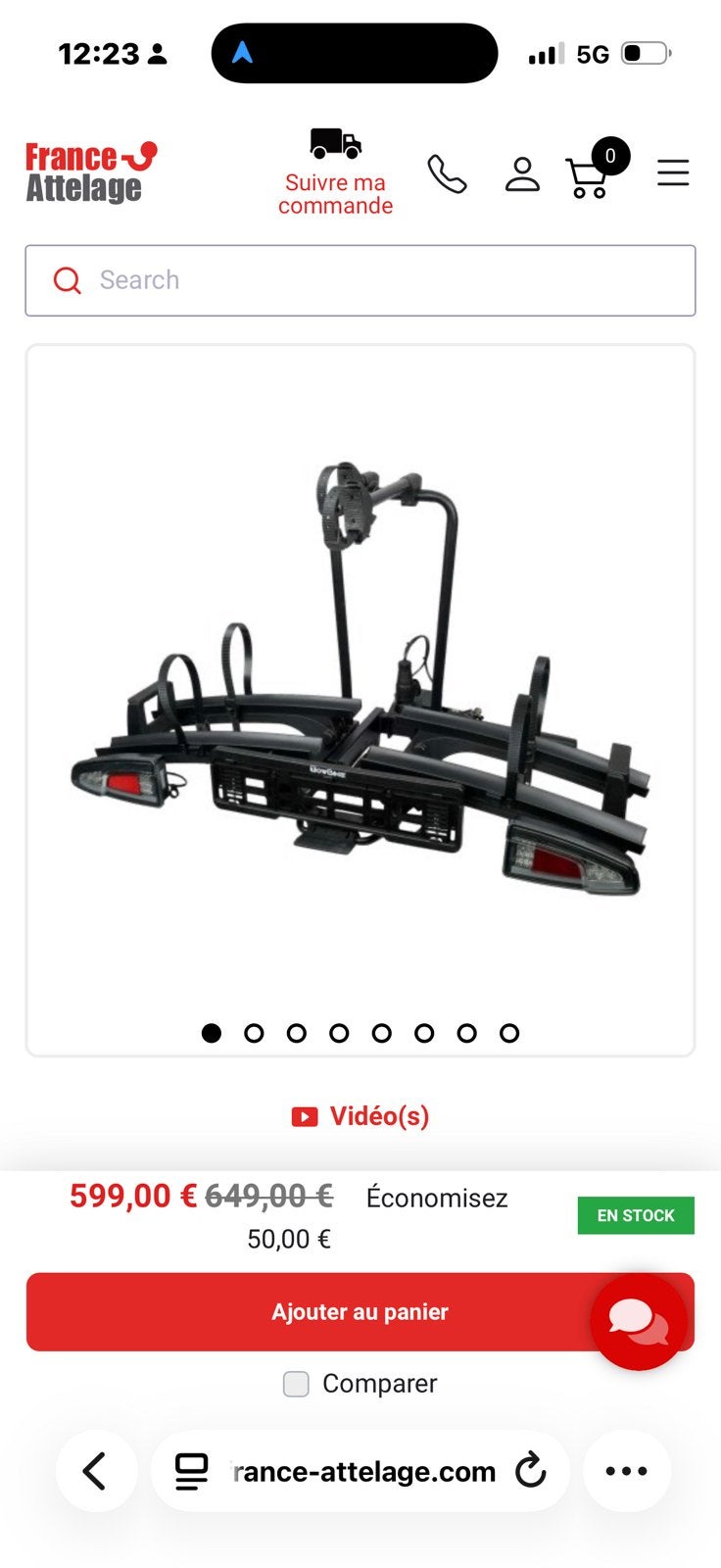 A vendre porte vélo towbike top affaire, Ophalen of Verzenden