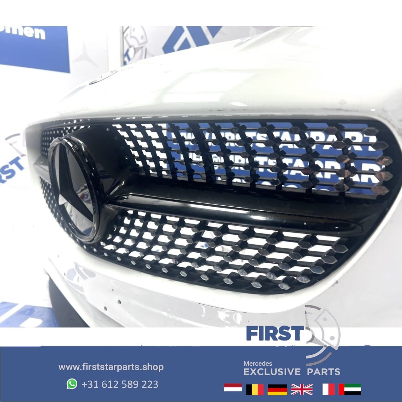 W117 AMG PAKKET VOORBUMPER CLA Facelift AMG bumper W117 comp, Utilisé, -, Avant, -