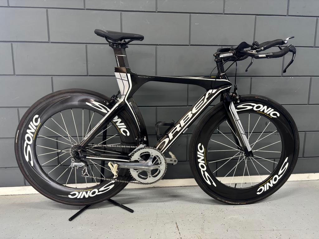 Orbea Aero Racefiets Maat L – Carbon – Met Sonic Deep Wheels, Ophalen, Zo goed als nieuw