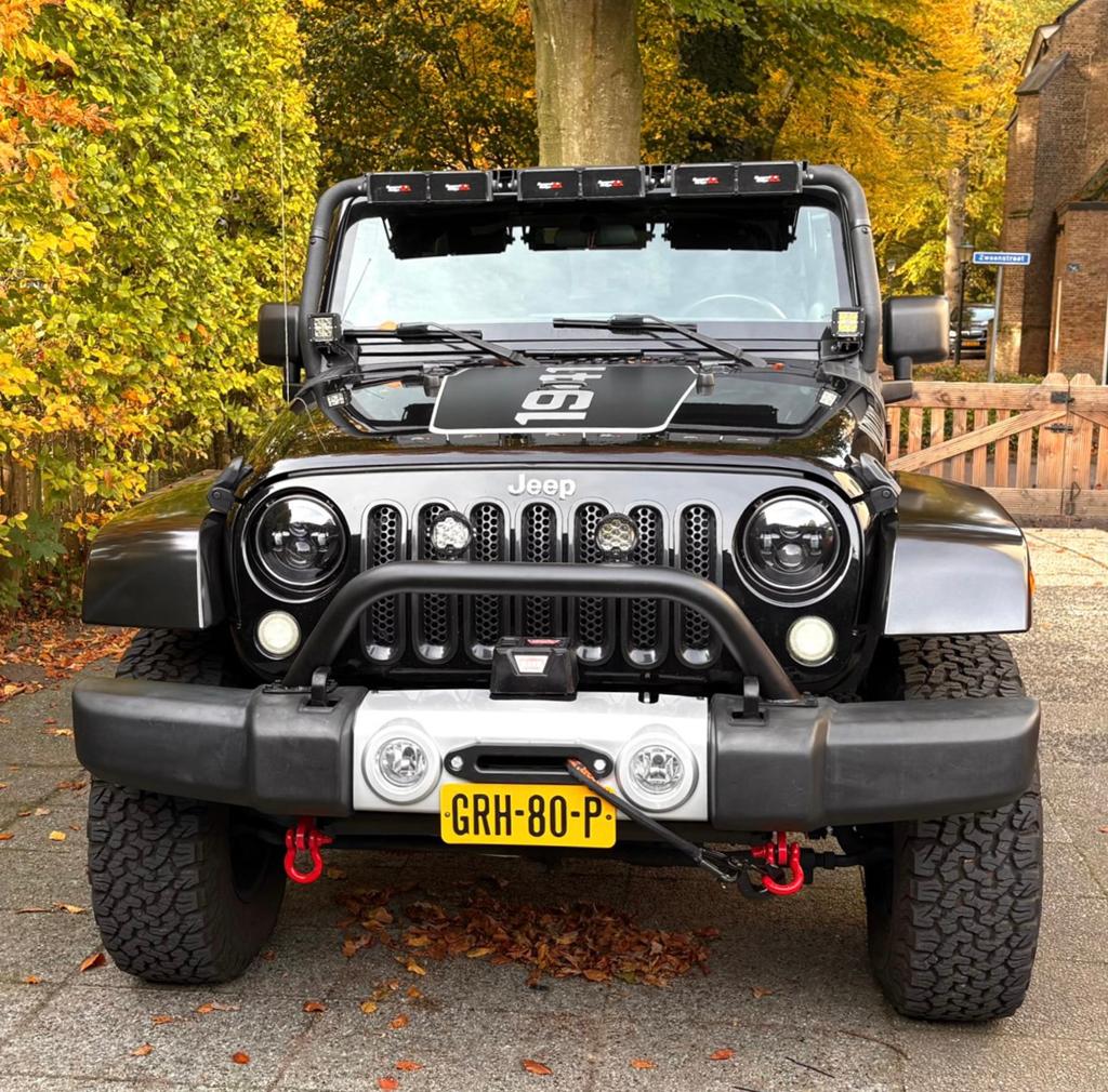 JEEP WRANGLER JK 3.6 284PK OFF-ROAD 4X4 CABRIO YOUNGTIMER‼️, Automaat, Stof, Zwart, Zwart