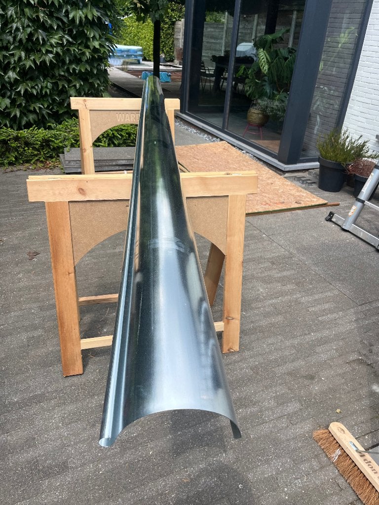 Zinken goot, Ophalen, Nieuw, 4 tot 6 meter, Zink