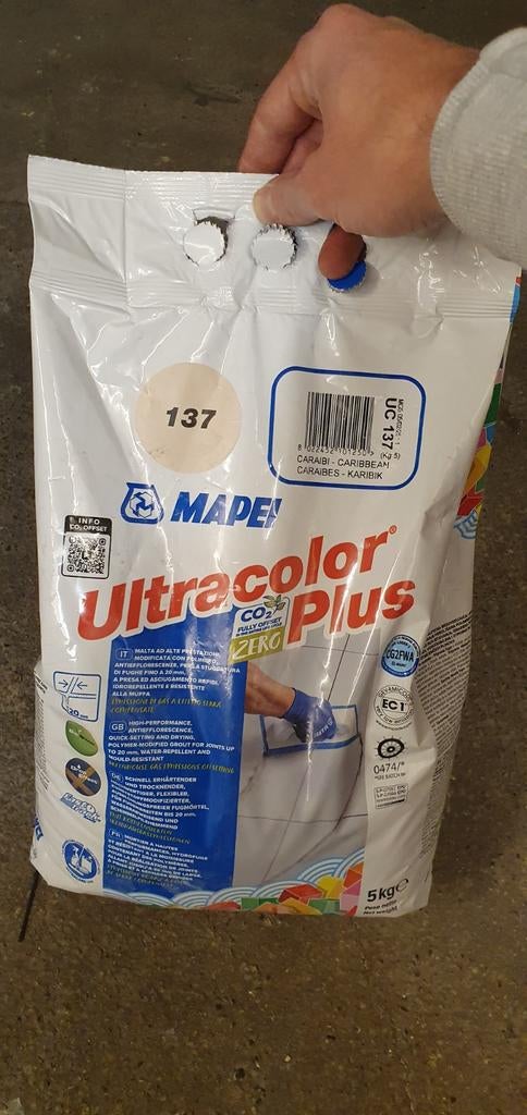 Joint carrelage, 5kg nouveau jamais ouvert, Ophalen
