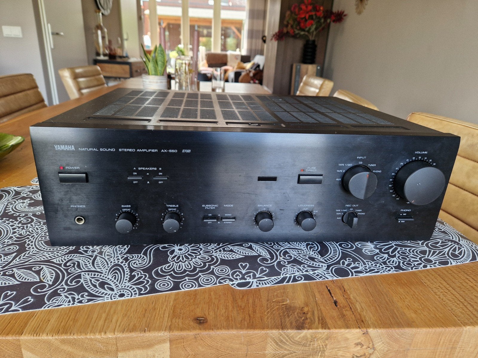 Yahama AX-550 versterker jaren 90, TV, Hi-fi & Vidéo, Amplificateurs & Ampli-syntoniseurs, Enlèvement, Stéréo, Yamaha