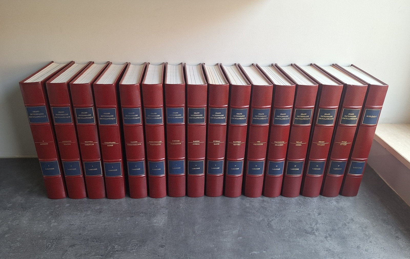 Dictionnaire Encyclopédique Larousse - 16 volumes, Série complète, Enlèvement, Général, Comme neuf