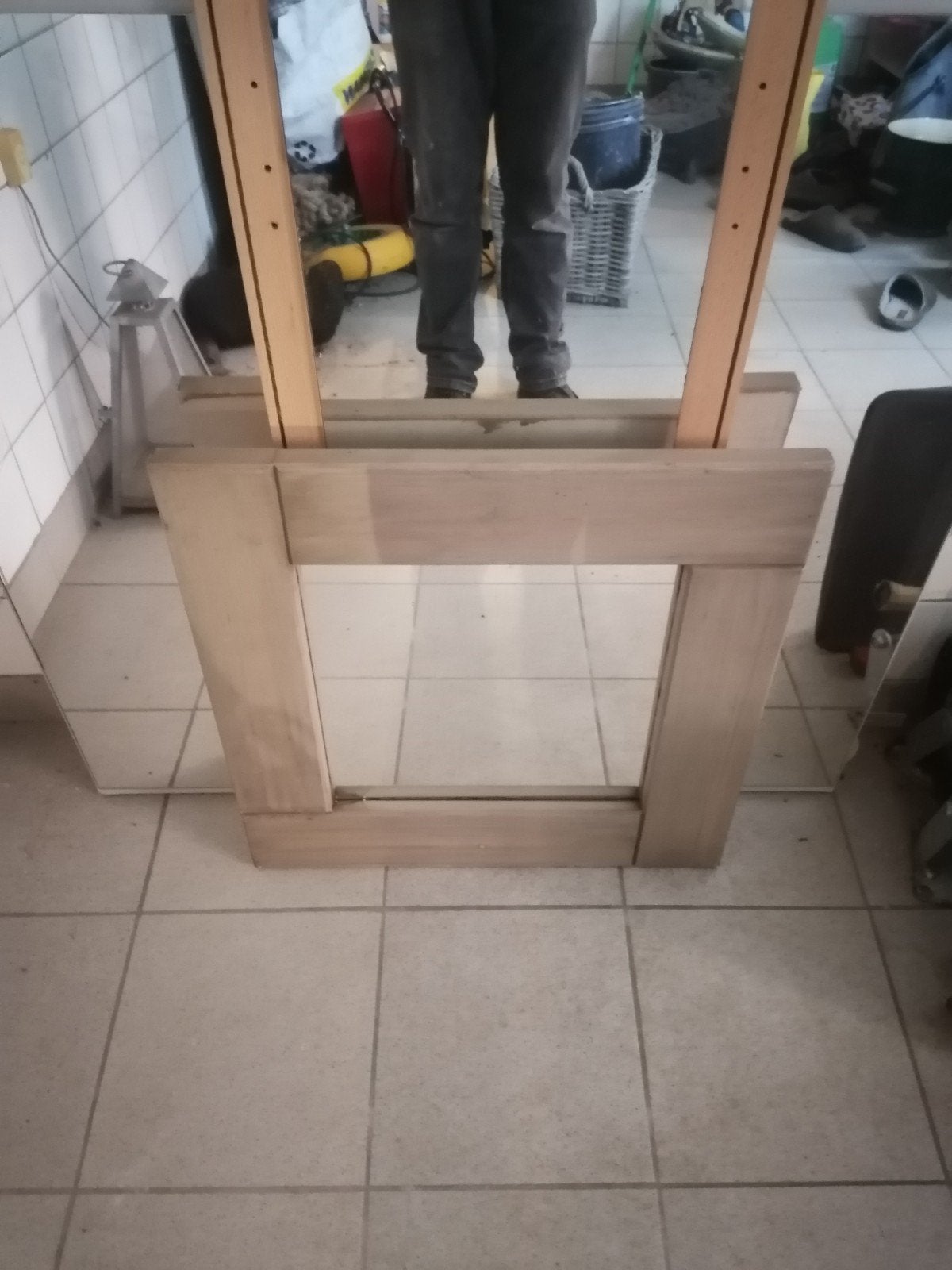 Gratis Spiegels Wandspiegel Kastdeurspiegel Spiegeltegels, Ophalen, Gebruikt