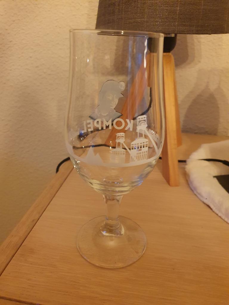 Kompel bierglas 33cl 4stuks, Ophalen, Nieuw, Bierglas