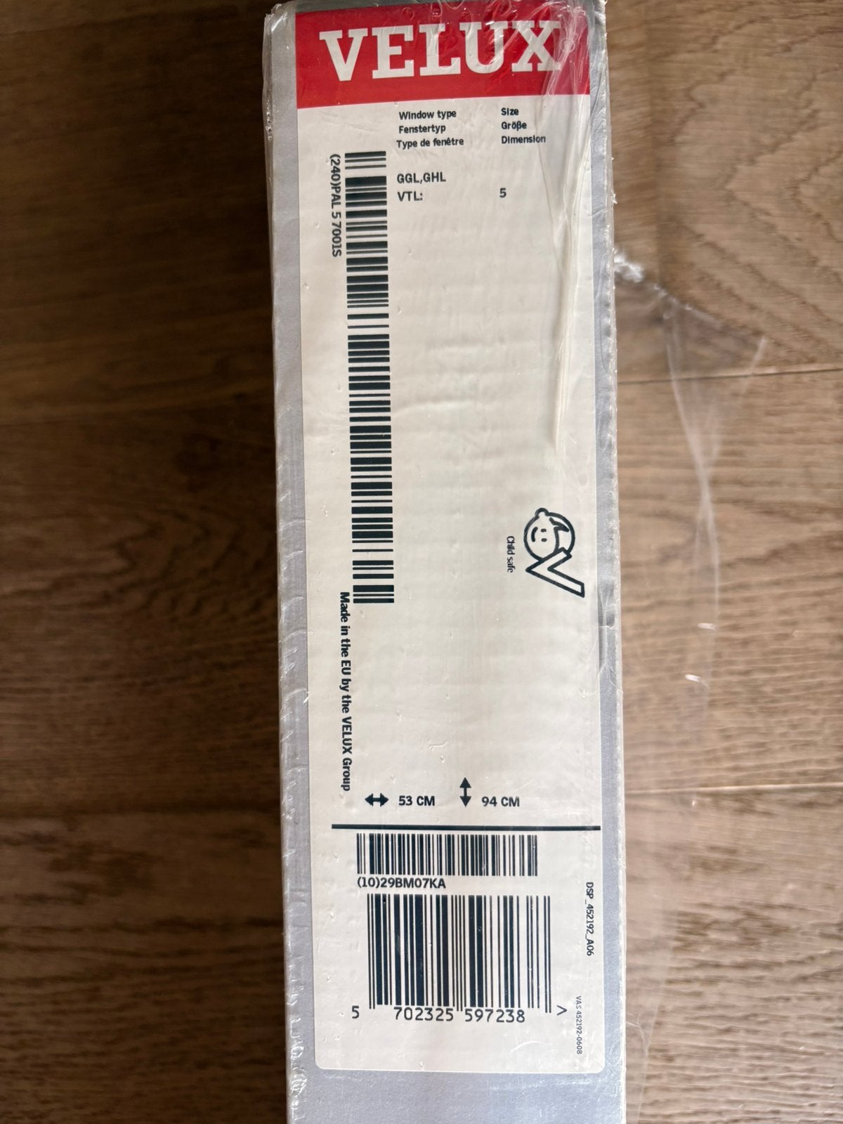 Store VELUX PAL 5 7001S neuf 53x94cm pour GGL/GHL, Neuf, 94 cm, Métal, Store vénitien