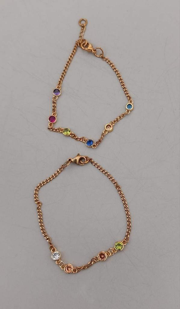 Geboortesteen armbandjes, Handtassen en Accessoires, Armbanden, Ophalen of Verzenden, Zilver, Zilver