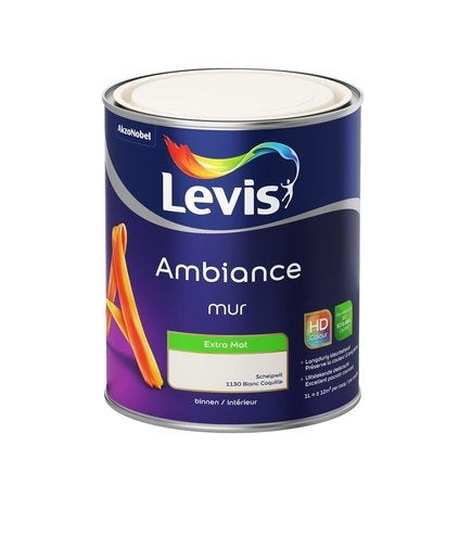 Levis 1130 schelpwit verf 1L, Bricolage & Construction, Moins de 5 litres, Comme neuf, Enlèvement, Peinture