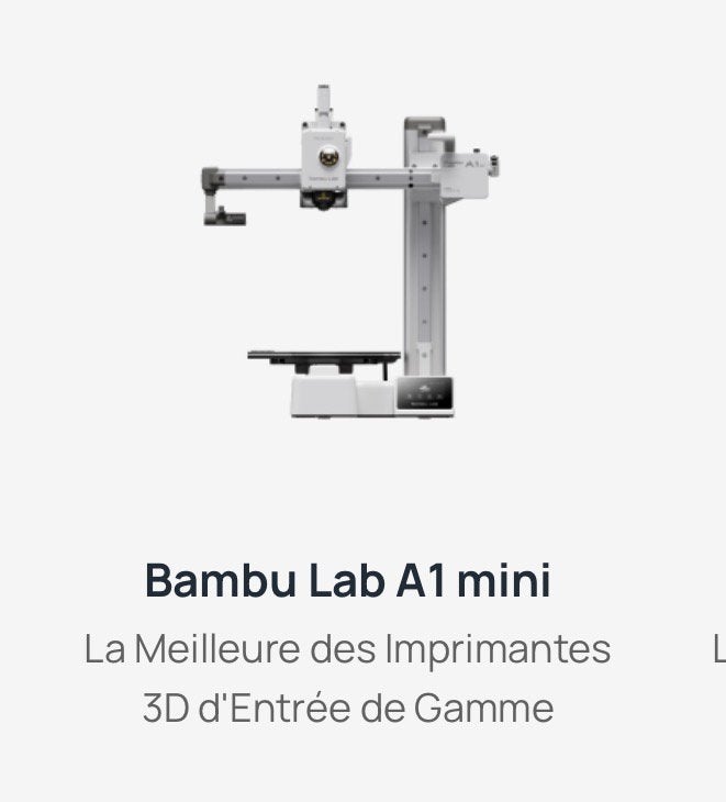 Bambulab A1mini, Informatique & Logiciels, 3D Imprimantes, Enlèvement, Comme neuf
