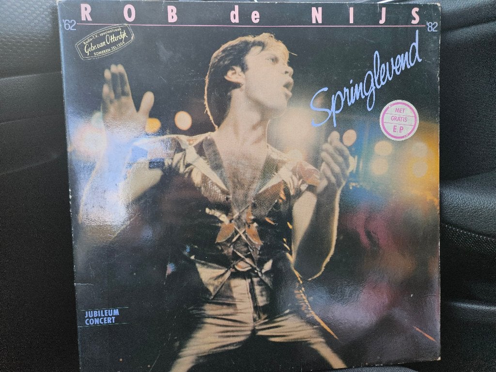 LP Rob De Nijs - Springlevend (2-LP) (+ EP), Cd's en Dvd's, Vinyl | Nederlandstalig, Gebruikt, Dubbel-LP, Ophalen of Verzenden
