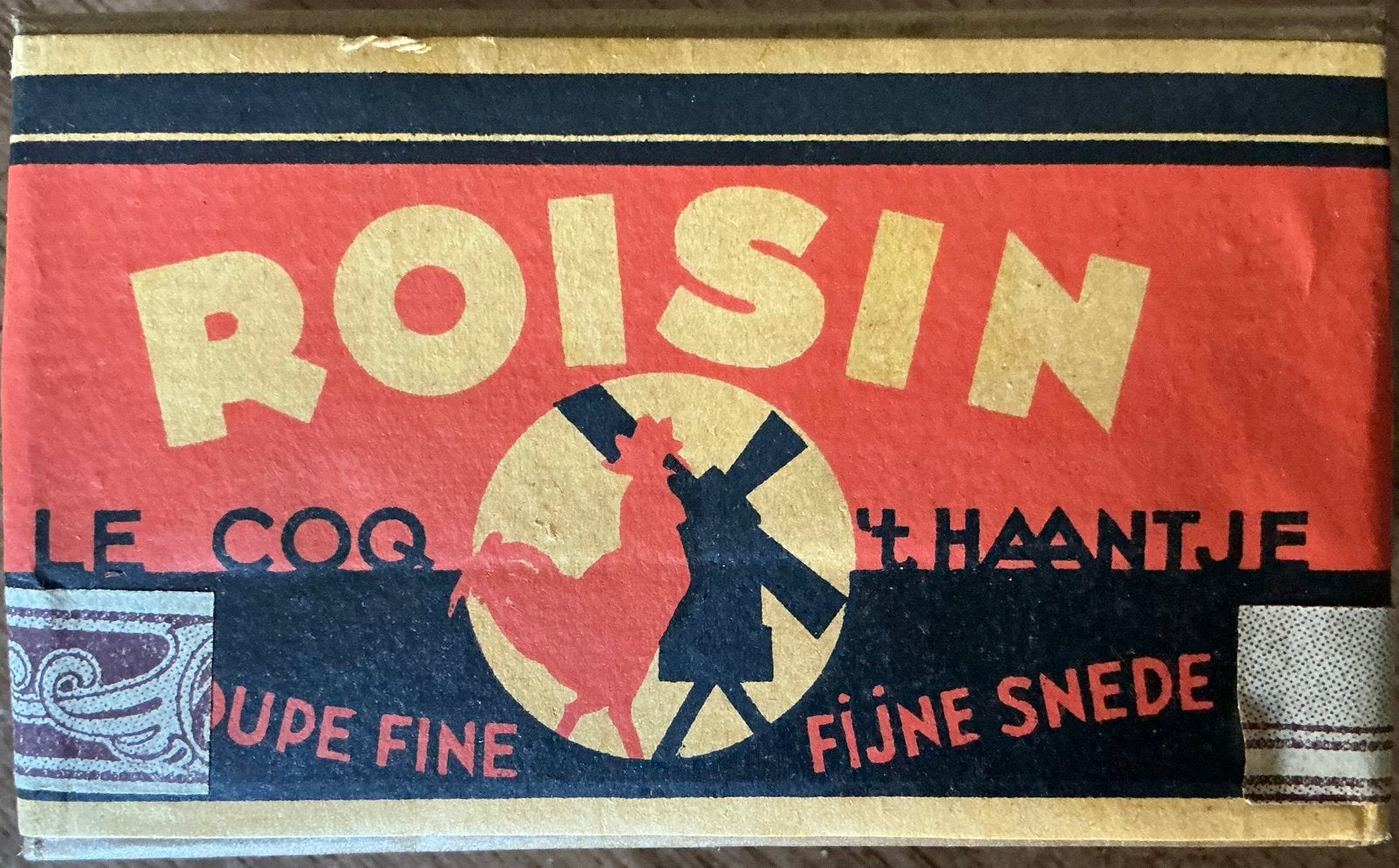 ‘T HAANTJE TABAK/ROISIN/1Fr 70/tabakspak, Verzamelen, Ophalen of Verzenden, Zo goed als nieuw, Tabaksdoos of Verpakking