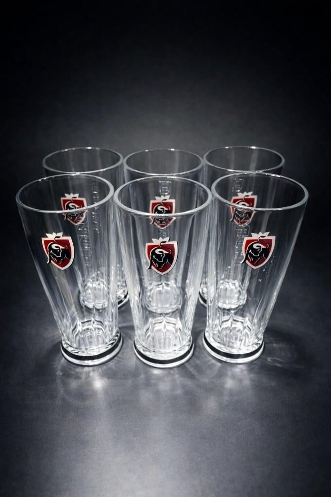 Six verres est à bière Jupiler Tauro, Enlèvement ou Envoi, Neuf, Verre à bière