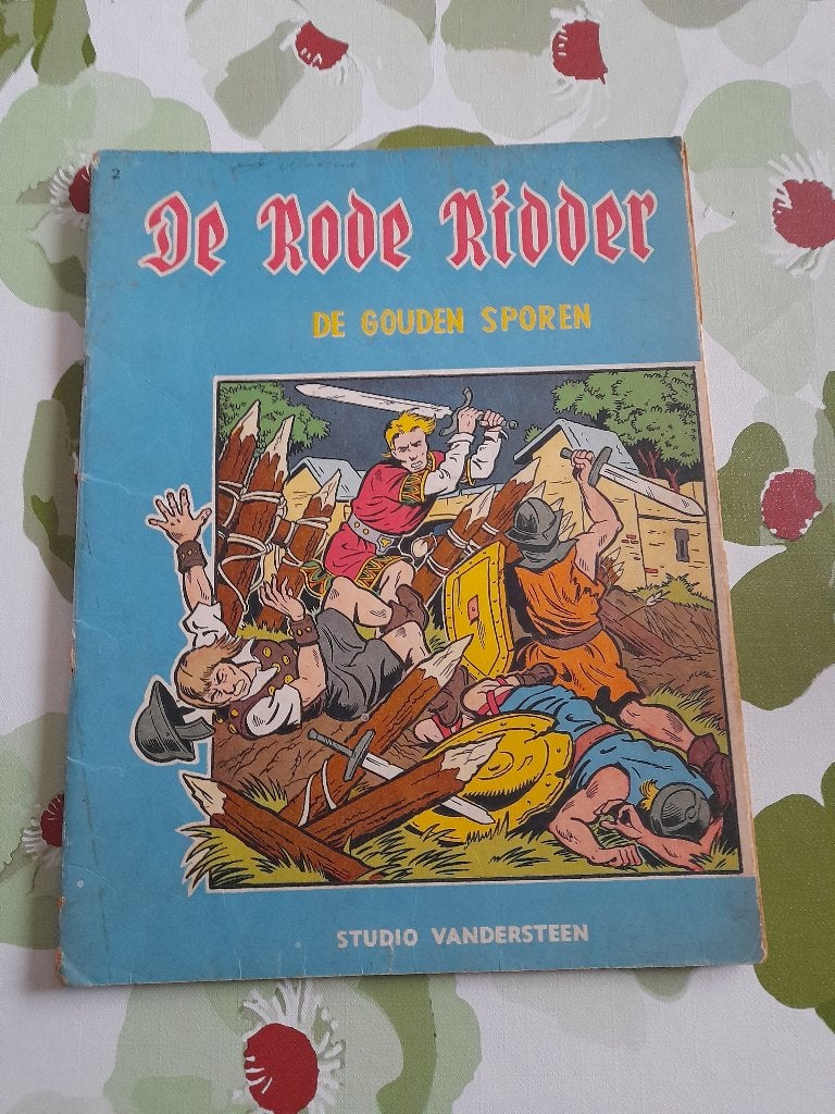 De Rode Ridder nr 2 "De gouden sporen"eerste druk 1960, Boeken, Stripverhalen, Ophalen of Verzenden, Gelezen