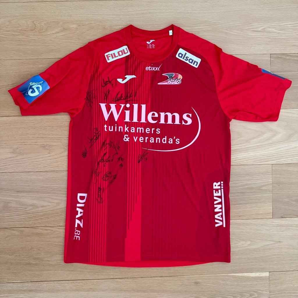KV Oostende 2018/2019 domicile, neuf & signé, Plus grand que la taille XL, Enlèvement ou Envoi, Neuf, Maillot