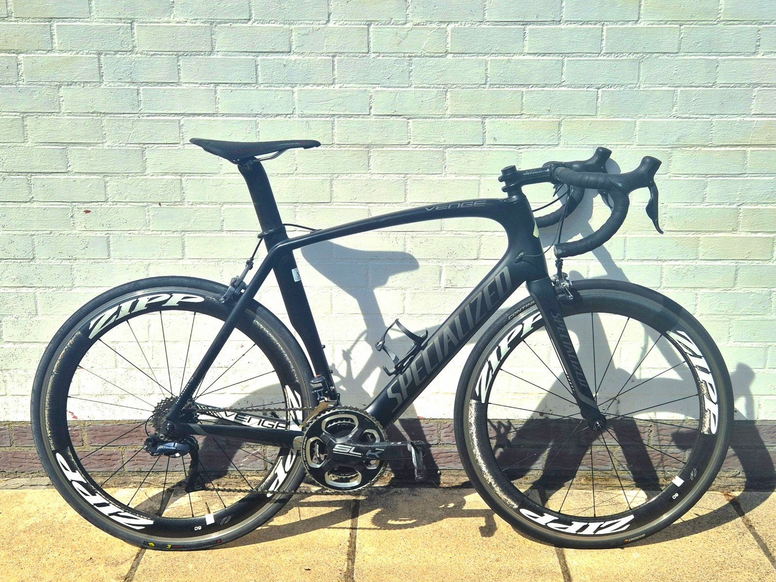 Specialized Venge DI2 Ultegra maat 58 + ZIPP wielen 60mm, 28 inch, Carbon, Zo goed als nieuw, 57 tot 61 cm