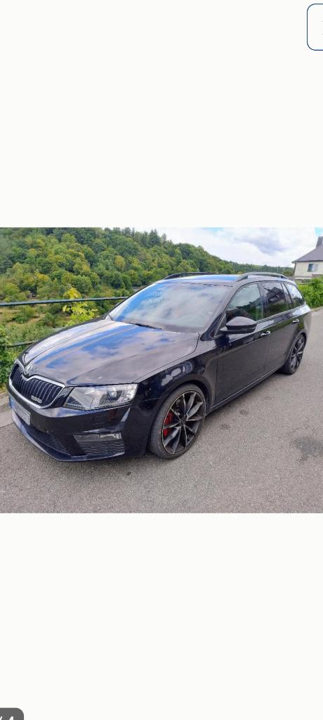 Skoda octavia vrs, Auto's, Automaat, Euro 6, Zwart, Break