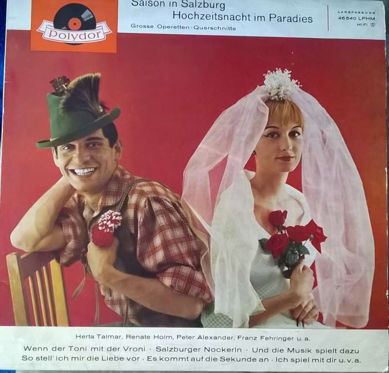 LP Saison In Salzburg / Hochzeitsnacht Im Paradies, CD & DVD, Vinyles | Classique, 12 pouces, Enlèvement ou Envoi, Compilation