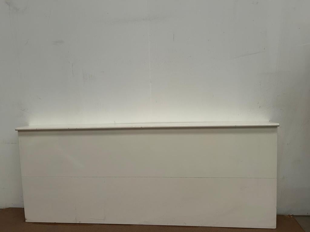 Wit bedhoofdbord / paneel (minimalistisch), Huis en Inrichting, Ophalen, Gebruikt