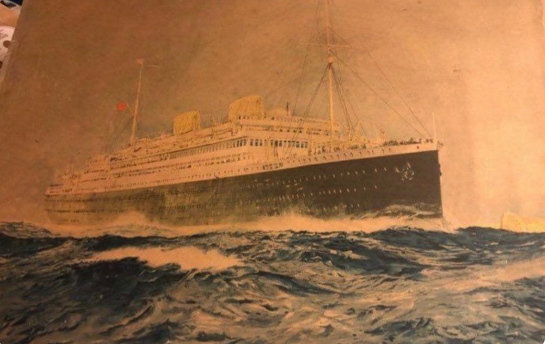 Oude grote zeekarton, Ophalen