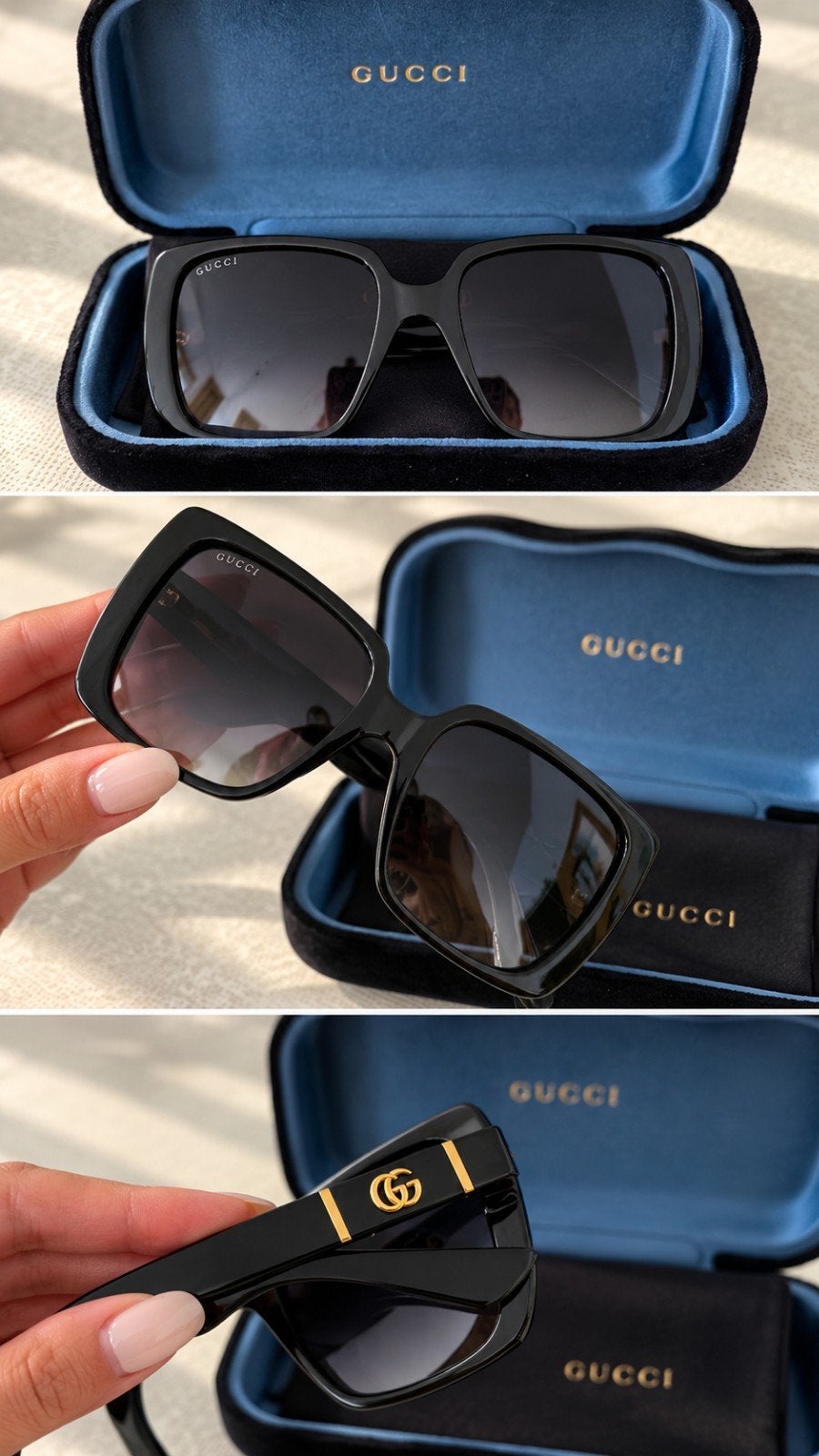 Lunettes Gucci, Bijoux, Sacs & Beauté, Autres marques, Enlèvement ou Envoi, Comme neuf, Lunettes de soleil