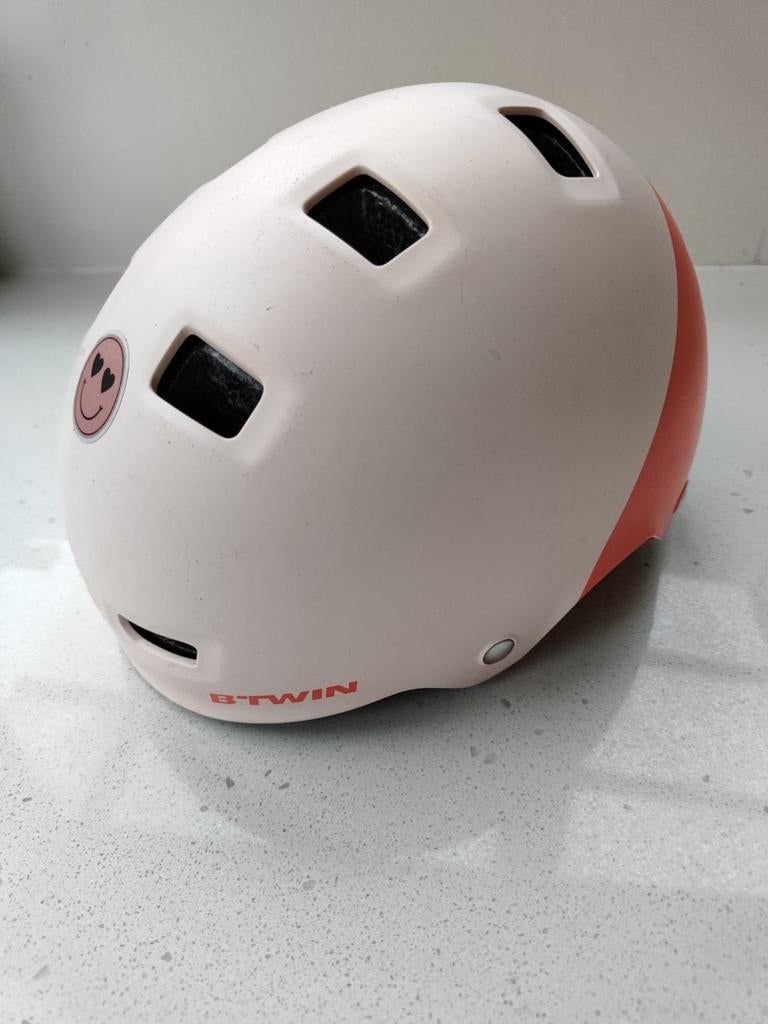 Fietshelm meisje xs, Fietsen en Brommers, Ophalen, Gebruikt, Meisje, Decathlon Btwin