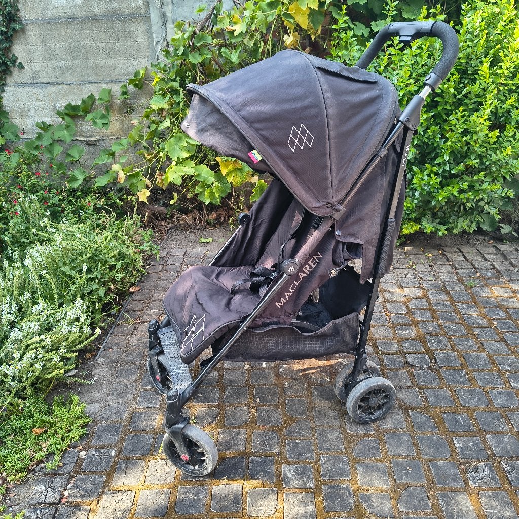 Plooibuggy Maclaren zwart, Kinderen en Baby's, Buggy's, Ophalen, Gebruikt, Maclaren, Verstelbare rugleuning