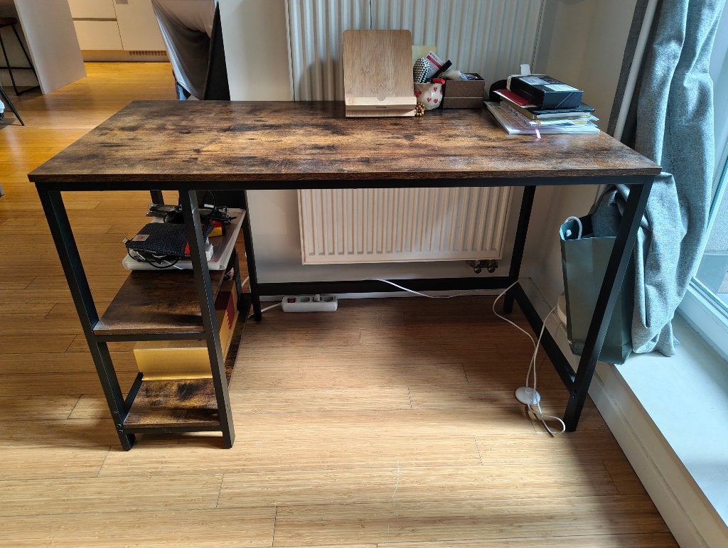 Table de bureau avec étagères (unité/Lot de 2 à prix réduit), Autres marques, 120 cm, Vintage, Comme neuf