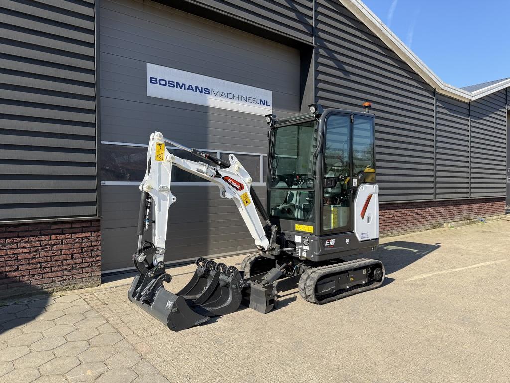 Bobcat E16 minigraver NIEUW €415 LEASE, Zakelijke goederen, Machines en Bouw | Kranen en Graafmachines, Doosan Bob, Communications.emea@doosan.com
