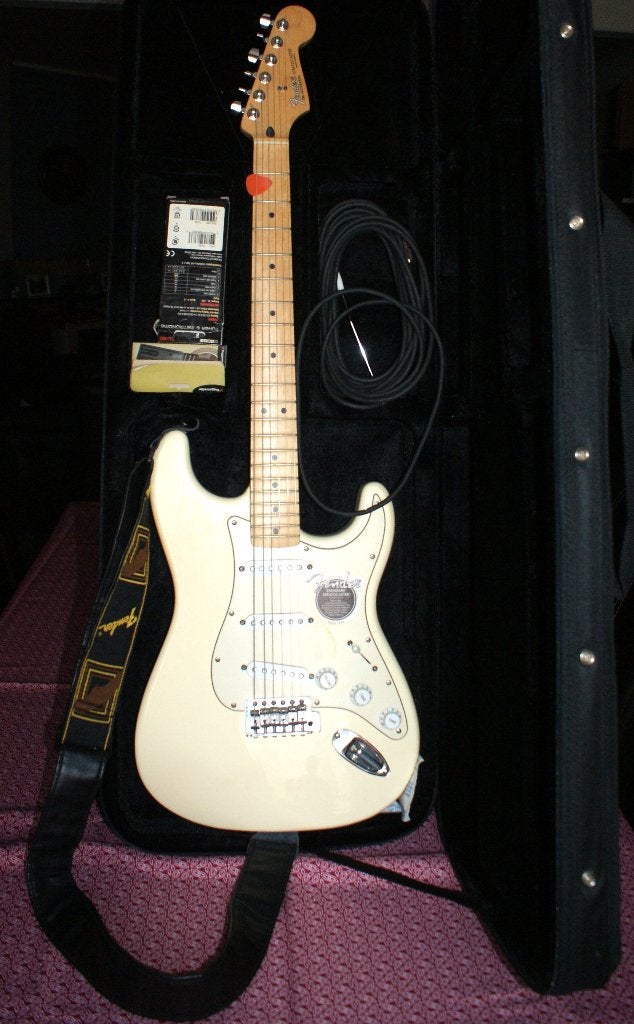 Guitare électrique Fender + ampli roland cube 30, Musique & Instruments, Enlèvement, Utilisé, Fender, Avec ampli