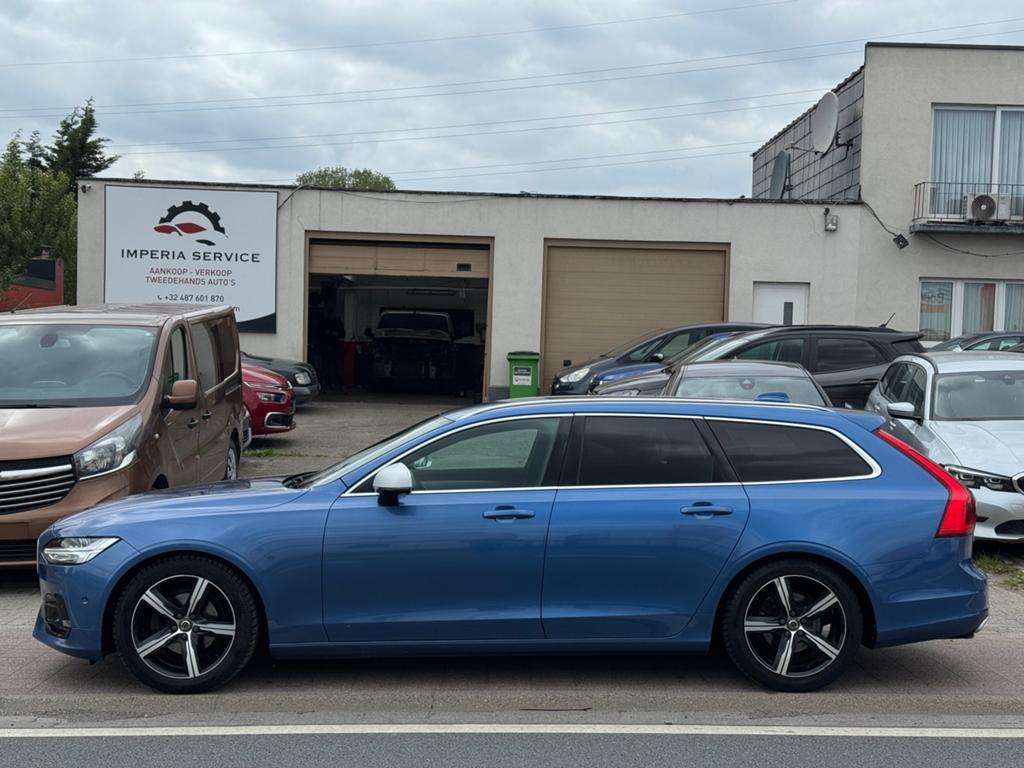 Volvo V90 2.0 Diesel R-Design AUTOMATIC, Auto's, Volvo, V90, 1969 cc, Blauw, Bedrijf