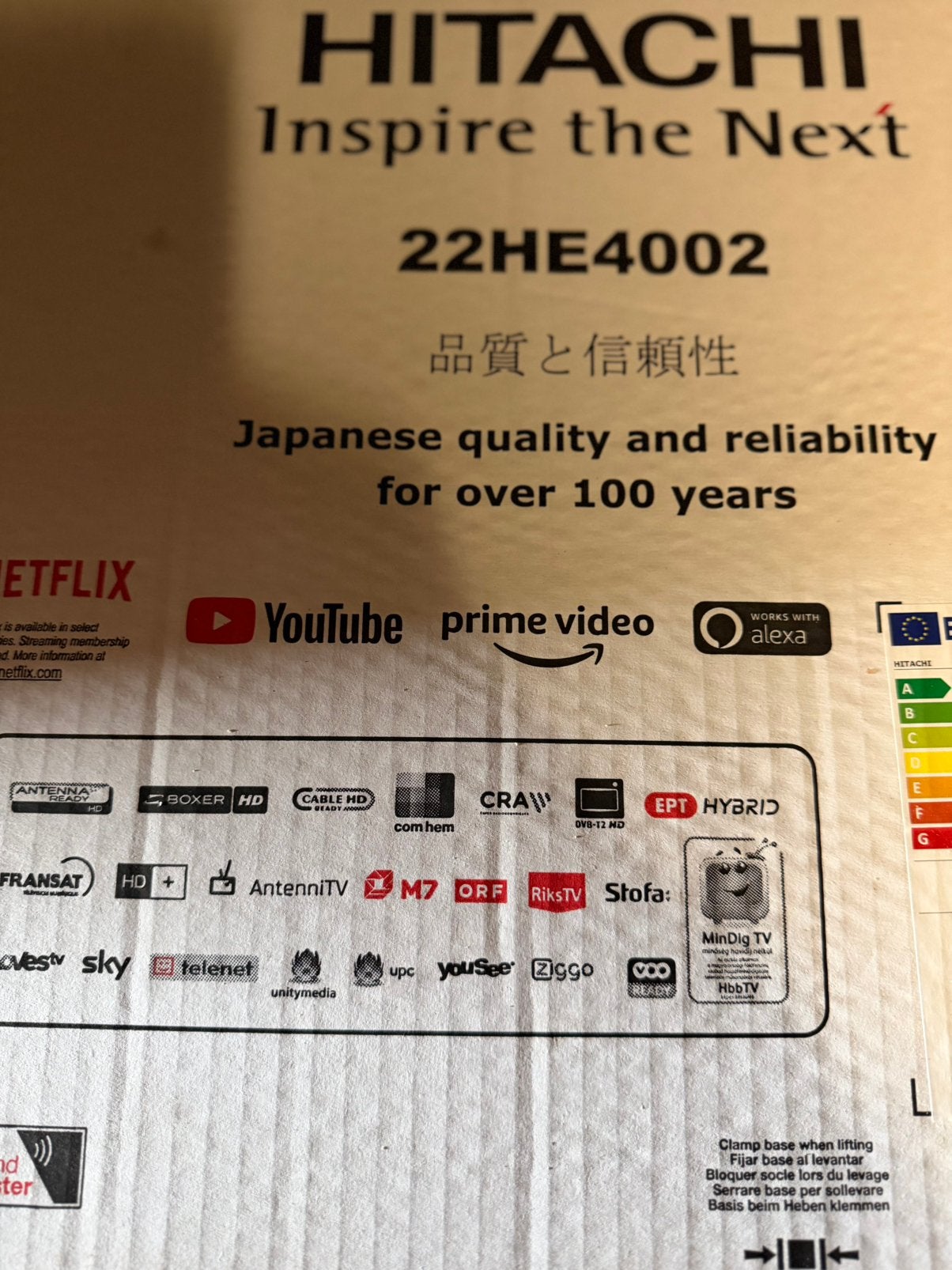 Téléviseur Full HD 22 pouces Hitachi - En parfait état !, TV, Hi-fi & Vidéo, Autres marques, Moins de 40 cm, Comme neuf, Enlèvement