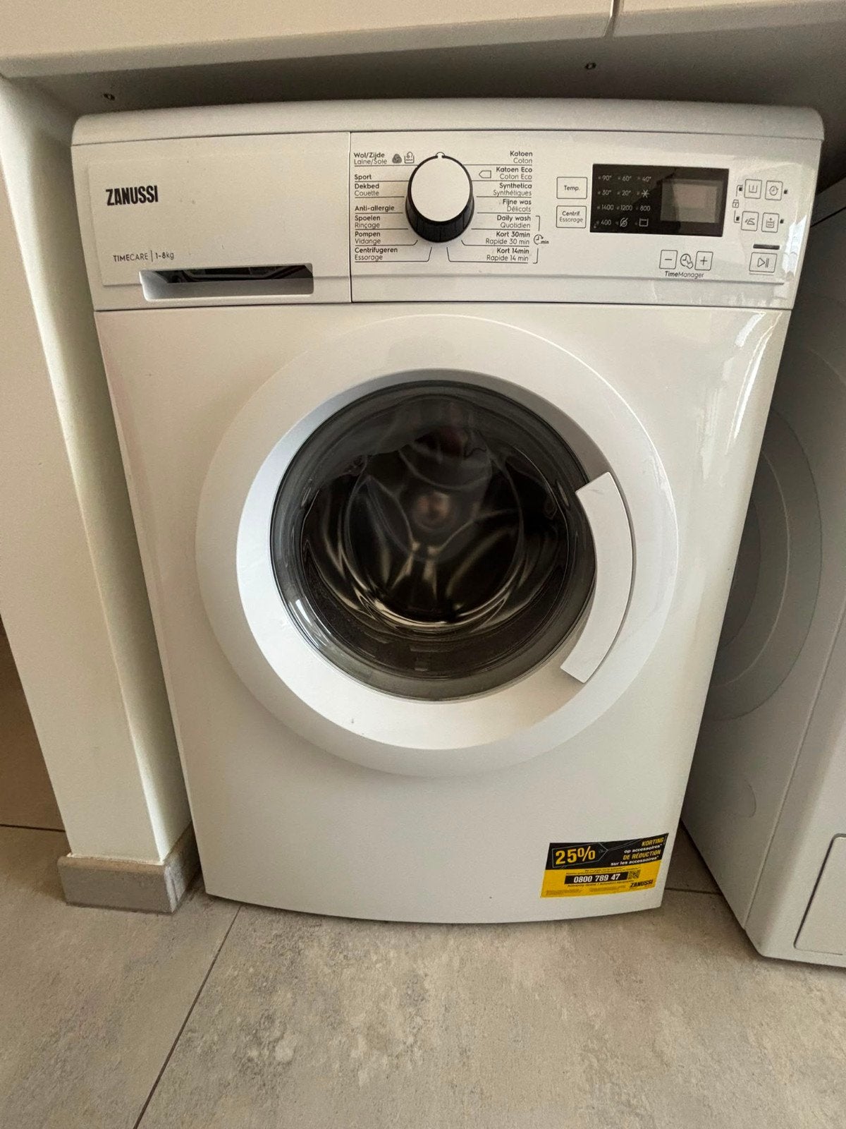Zanussi Wasmachine, Ophalen, Gebruikt, Handwasprogramma, 85 tot 90 cm