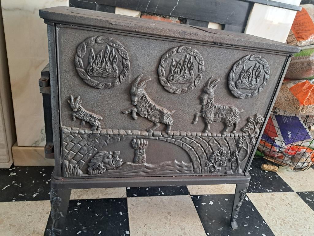 Houtkachel, Huis en Inrichting, Kachels, Ophalen, Gebruikt, Houtkachel, Vrijstaand