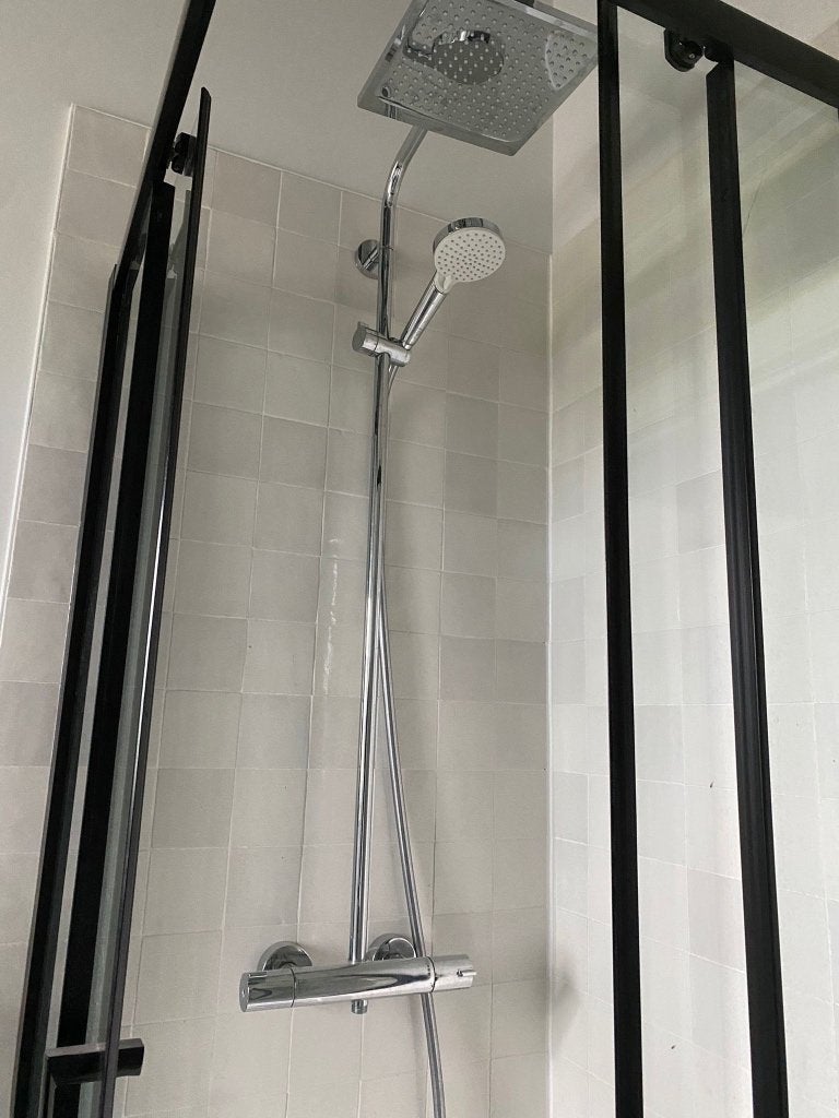 REGENDOUCHE SET HANS GROHE, Ophalen, Zo goed als nieuw, Chroom
