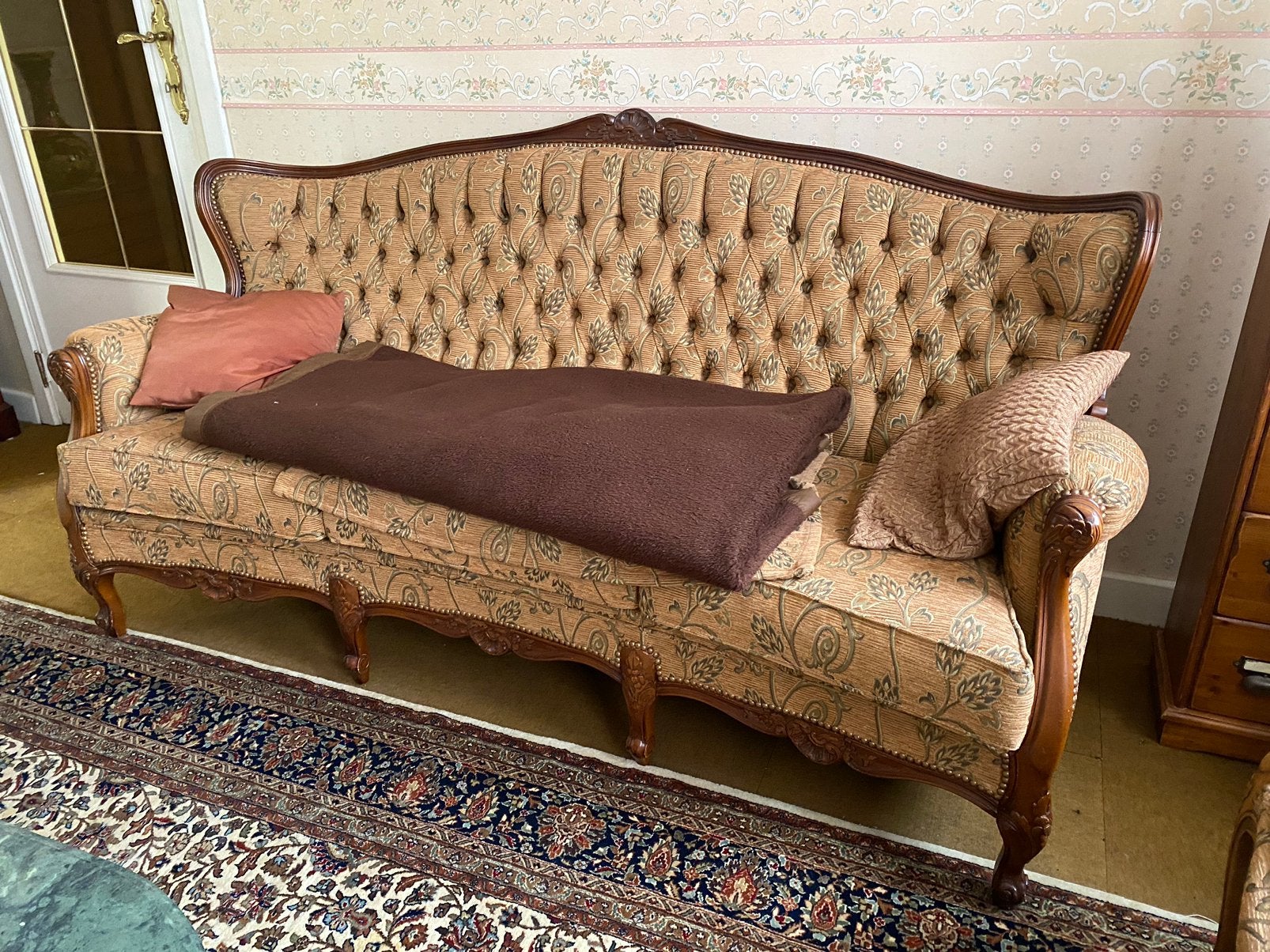 Classieke sofa, Huis en Inrichting, Zetels | Zetels en Chaises Longues, Ophalen, Zo goed als nieuw